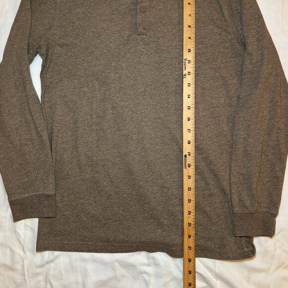 Men's Weatherproof Vintage, Long Sleeve Henley, Size M, Brown, Casual, Classic - Picture 6 of 11